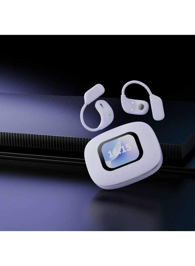 أبلينم سماعات أذن مزودة بتقنية الذكاء الاصطناعي للترجمة الفورية، سماعات أذن مفتوحة، شاشة لمس LCD، مترجم فوري لـ 134 لغة ولهجة، بلوتوث 5.3، سماعات أذن للترجمة الفورية للاجتماعات والسفر - Image 3